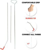 Full Professional Kit - Easy Entry Long Reach Grabber with Air Wedge, Pry Tool, Non Marring Wedges and Carrying Case for Car